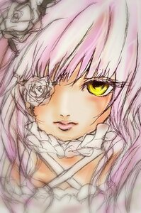 Rating: Safe Score: 0 Tags: 1girl flower image kirakishou lips long_hair looking_at_viewer pink_hair portrait rose solo white_flower white_rose yellow_eyes User: admin