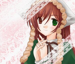 Rating: Safe Score: 0 Tags: 1girl black_ribbon blush braid green_eyes hat hong_meiling image long_hair long_sleeves looking_at_viewer neck_ribbon ribbon solo suiseiseki twin_braids upper_body User: admin