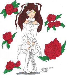 Rating: Safe Score: 0 Tags: 1girl blood boots brown_hair camellia cross-laced_footwear dress eyepatch flower image kirakishou knee_boots lace-up_boots long_hair pink_rose plant red_flower red_rose rose rose_petals solo thorns veil vines User: admin