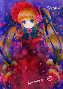 Rating: Safe Score: 0 Tags: 1girl blonde_hair blue_eyes dress drill_hair flower image long_hair petals pink_flower pink_rose red_dress red_flower red_rose rose rose_petals shinku solo traditional_media twintails very_long_hair User: admin