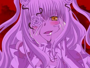 Rating: Safe Score: 3 Tags: 1girl commentary_request flower frills gathers hair_flower hair_ornament hands_on_own_cheeks hands_on_own_face image kirakishou kyanpin long_hair looking_at_viewer open_mouth parody red_background rose rozen_maiden smile solo two_side_up yandere_trance yellow_eyes User: admin