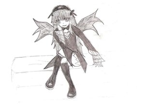 Rating: Safe Score: 0 Tags: 1girl boots dress full_body greyscale image long_hair long_sleeves looking_at_viewer monochrome smile solo standing suigintou thigh_boots thighhighs wings User: admin