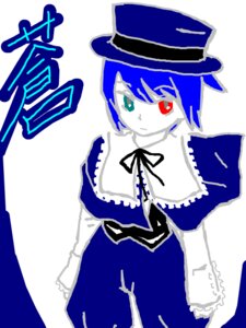 Rating: Safe Score: 0 Tags: 1girl blue_eyes blue_headwear dress frills hat heterochromia image long_sleeves looking_at_viewer red_eyes ribbon short_hair simple_background solo souseiseki User: admin