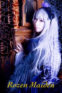 Rating: Safe Score: 0 Tags: 1girl blue_flower blue_rose dress flower hairband long_hair long_sleeves looking_at_viewer red_eyes rose solo suigintou white_hair User: admin