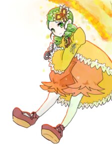 Rating: Safe Score: 0 Tags: 1girl dress drill_hair frills full_body green_eyes green_hair hair_ornament image kanaria long_sleeves looking_at_viewer pantyhose shoes solo standing twin_drills User: admin