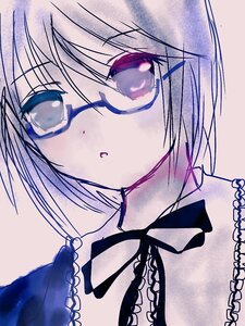 Rating: Safe Score: 0 Tags: 1girl blush face glasses hariruri image short_hair solo souseiseki User: admin