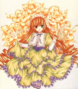 Rating: Safe Score: 0 Tags: 1girl :d dress drill_hair frills green_eyes heterochromia image lolita_fashion long_hair long_sleeves looking_at_viewer open_mouth orange_hair red_eyes smile solo suiseiseki traditional_media twin_drills very_long_hair watercolor_(medium) User: admin