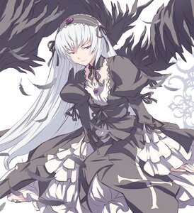 Rating: Safe Score: 0 Tags: 1girl akira_(coffee_curry) black_dress black_ribbon black_wings detached_collar dress feathered_wings feathers flower frills gothic_lolita hairband image juliet_sleeves lolita_fashion lolita_hairband long_hair long_sleeves looking_at_viewer photoshop_(medium) pink_eyes puffy_sleeves purple_eyes ribbon rose rozen_maiden silver_hair sitting solo suigintou very_long_hair white_background wings User: admin
