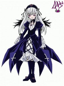 Rating: Safe Score: 0 Tags: 1girl boots dress frills full_body hairband image juliet_sleeves long_hair long_sleeves looking_at_viewer pink_eyes puffy_sleeves rose silver_hair simple_background solo standing suigintou white_background wings User: admin