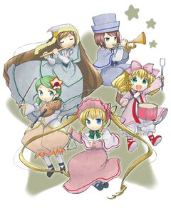 Rating: Safe Score: 0 Tags: 5girls artist_request blonde_hair blue_eyes bow brown_hair dress drum flute green_eyes green_hair hat hina_ichigo image instrument kanaria long_hair long_sleeves multiple multiple_girls pink_bow rozen_maiden scissors shinku short_hair siblings simple_background sisters souseiseki star_(symbol) suiseiseki tagme triangle_(instrument) trumpet twins twintails very_long_hair violin white_background User: admin