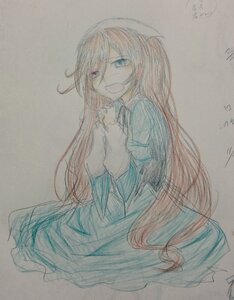 Rating: Safe Score: 0 Tags: 1girl crying crying_with_eyes_open dress image long_hair long_sleeves looking_at_viewer open_mouth signature simple_background solo suiseiseki tears traditional_media very_long_hair watercolor_(medium) User: admin