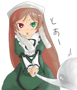 Rating: Safe Score: 0 Tags: 1girl blush brown_hair dress green_dress green_eyes head_scarf heterochromia image long_hair long_sleeves looking_at_viewer open_mouth red_eyes simple_background solo suiseiseki very_long_hair watering_can white_background User: admin