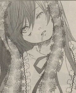 Rating: Safe Score: 0 Tags: 1girl frills greyscale image long_hair looking_at_viewer monochrome solo suiseiseki traditional_media upper_body User: admin