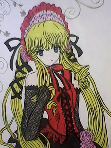 Rating: Safe Score: 0 Tags: 1girl blonde_hair blue_eyes bonnet dress drill_hair flower image lolita_fashion long_hair long_sleeves looking_at_viewer pink_rose red_flower red_rose ribbon rose shinku solo traditional_media twintails very_long_hair User: admin