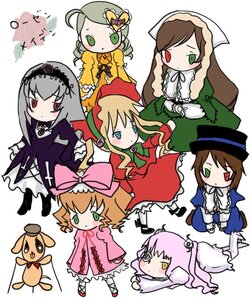 Rating: Safe Score: 0 Tags: 6+girls blonde_hair bow brown_hair dress frills green_dress green_eyes hat head_scarf heterochromia hina_ichigo image kanaria long_hair long_sleeves multiple multiple_girls pink_bow pink_dress pink_hair red_eyes shinku short_hair souseiseki standing suigintou suiseiseki tagme very_long_hair wings User: admin