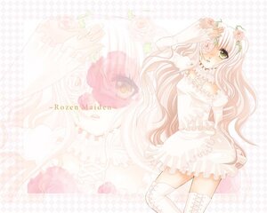 Rating: Safe Score: 0 Tags: 1girl argyle argyle_background checkered checkered_background dress flower frills green_eyes image kirakishou long_hair pink_hair rose solo thighhighs white_legwear white_rose zettai_ryouiki User: admin