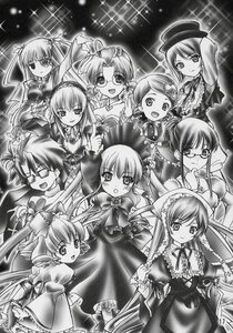 Rating: Safe Score: 0 Tags: 6+girls blush bow doujinshi doujinshi_#111 dress everyone glasses greyscale hairband hat image kanaria long_hair long_sleeves looking_at_viewer monochrome multiple multiple_girls open_mouth shinku smile standing suigintou suiseiseki twintails very_long_hair wings User: admin