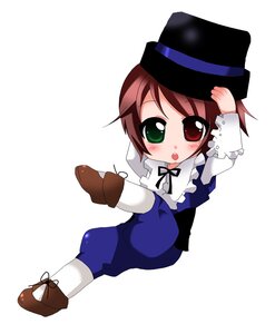 Rating: Safe Score: 0 Tags: 1girl :o auto_tagged bangs blue_dress blush boots brown_hair chibi commentary_request dress full_body green_eyes hat heterochromia image kasuga_deko long_sleeves looking_at_viewer pantyhose red_eyes rozen_maiden short_hair simple_background solo souseiseki top_hat white_background white_legwear User: admin