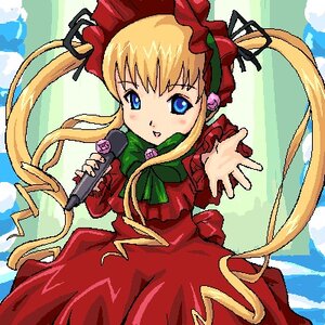 Rating: Safe Score: 0 Tags: 1girl blonde_hair blue_eyes bonnet bow bowtie cloud cowboy_shot day dress green_bow green_neckwear image long_hair long_sleeves looking_at_viewer red_dress shinku sky solo twintails very_long_hair User: admin