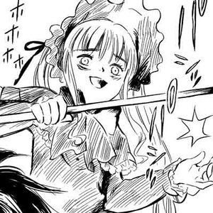 Rating: Safe Score: 0 Tags: 1girl dress frills greyscale holding image long_sleeves monochrome open_mouth shinku simple_background smile solo upper_body User: admin