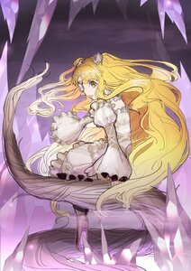 Rating: Safe Score: 0 Tags: 1girl blonde_hair dress hair_flower hair_ornament image kirakishou long_hair looking_at_viewer solo two_side_up very_long_hair white_dress yellow_eyes User: admin