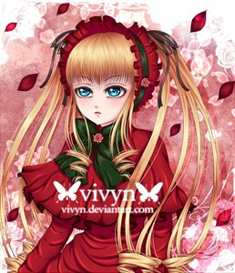 Rating: Safe Score: 0 Tags: 1girl blonde_hair blue_eyes bonnet bow bowtie bug butterfly dress drill_hair flower green_bow image insect long_hair looking_at_viewer petals red_dress rose rose_petals shinku sidelocks solo twintails User: admin