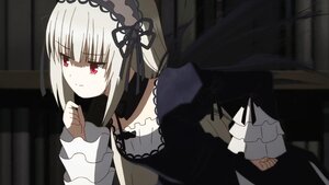 Rating: Safe Score: 0 Tags: 1girl bangs black_dress black_ribbon closed_mouth dress eyebrows_visible_through_hair frills hairband image long_hair long_sleeves red_eyes ribbon silver_hair solo suigintou upper_body User: admin