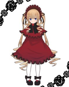 Rating: Safe Score: 0 Tags: 1girl blonde_hair blue_eyes blush bow capelet dress flower full_body image long_hair looking_at_viewer pantyhose red_capelet red_dress red_flower rose shinku shoes solo standing twintails very_long_hair white_background white_legwear User: admin