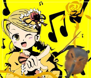 Rating: Safe Score: 0 Tags: 1girl ahoge beamed_eighth_notes beamed_sixteenth_notes blonde_hair eighth_note flower image kanaria music musical_note one_eye_closed open_mouth rose sixteenth_note smile solo spoken_musical_note yellow_background yellow_eyes yellow_theme User: admin