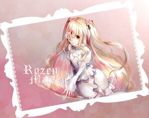 Rating: Safe Score: 0 Tags: 1girl blonde_hair dress eyepatch flower green_eyes hair_flower hair_ornament image kirakishou long_hair rose smile solo two_side_up very_long_hair white_dress User: admin