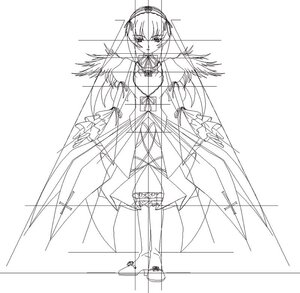 Rating: Safe Score: 0 Tags: 1girl bare_shoulders dress frills full_body greyscale image long_hair long_sleeves looking_at_viewer monochrome ribbon simple_background solo standing suigintou white_background wings User: admin