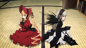 Rating: Safe Score: 0 Tags: 2girls blonde_hair blue_eyes bow dress frills hairband image long_hair long_sleeves looking_at_viewer multiple_girls pair red_eyes ribbon shinku silver_hair suigintou very_long_hair wings User: admin