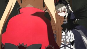 Rating: Safe Score: 0 Tags: 1girl bangs black_wings dress frills hairband image long_hair long_sleeves pair red_eyes ribbon rose shinku silver_hair solo suigintou very_long_hair wings User: admin