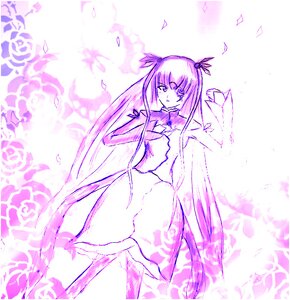 Rating: Safe Score: 0 Tags: 1girl barasuishou dress feathered_wings feathers flower hair_ribbon image kaname_madoka long_hair pink_rose purple_flower purple_rose purple_theme ribbon rose solo striped two_side_up vertical_stripes wings User: admin