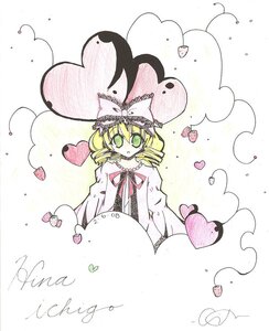 Rating: Safe Score: 0 Tags: 1girl blonde_hair bow cloud colored_pencil_(medium) dress drill_hair food frills green_eyes heart hina_ichigo hinaichigo image long_sleeves short_hair solo striped traditional_media watercolor_(medium) User: admin