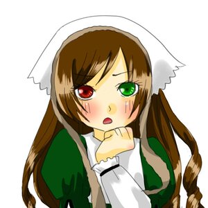 Rating: Safe Score: 0 Tags: 1girl :o apron bangs blush brown_hair dress green_dress green_eyes head_scarf heterochromia image juliet_sleeves long_hair long_sleeves looking_at_viewer open_mouth puffy_sleeves red_eyes simple_background solo suiseiseki upper_body very_long_hair white_background User: admin