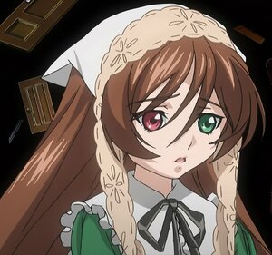 Rating: Safe Score: 0 Tags: 1girl black_ribbon braid brown_hair frills green_eyes head_scarf heterochromia image long_hair looking_at_viewer neck_ribbon red_eyes ribbon solo suiseiseki twin_braids User: admin