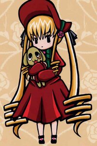 Rating: Safe Score: 0 Tags: 1girl blonde_hair bonnet bow dress full_body hat image long_hair long_sleeves looking_at_viewer red_dress shinku solo standing twintails very_long_hair User: admin