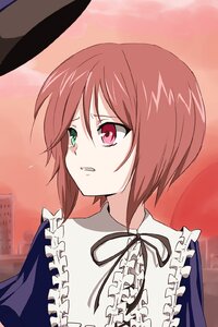 Rating: Safe Score: 0 Tags: 1girl bad_id bad_pixiv_id brown_hair frills green_eyes hat heterochromia ica image red_eyes ribbon rozen_maiden short_hair solo souseiseki suiseiseki tears upper_body User: admin