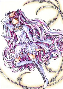 Rating: Safe Score: 0 Tags: 1girl barasuishou boots cross-laced_footwear dress flower frills hair_flower hair_ornament image knee_boots long_hair long_sleeves pink_rose purple_hair purple_rose rose solo traditional_media very_long_hair white_dress white_flower white_footwear white_rose User: admin