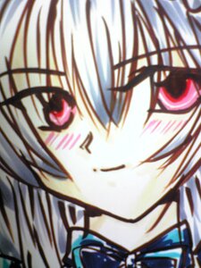 Rating: Safe Score: 0 Tags: 1girl bangs blurry blurry_background blurry_foreground blush closed_mouth collared_shirt depth_of_field eyebrows_visible_through_hair hair_between_eyes hair_ornament hairclip image long_hair neck_ribbon one_eye_closed photo portrait red_eyes ribbon shirt smile solo suigintou virtual_youtuber white_shirt User: admin