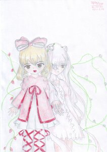 Rating: Safe Score: 0 Tags: 2girls blonde_hair bow dress flower frills green_eyes hair_bow hina_ichigo hinaichigo image kirakishou long_hair long_sleeves looking_at_viewer multiple_girls open_mouth pair pink_bow ribbon rose smile striped User: admin