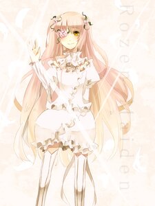 Rating: Safe Score: 0 Tags: 1girl doll_joints dress feathers flower frills hair_flower hair_ornament image kirakishou long_hair long_sleeves pink_hair smile solo striped thighhighs vertical_stripes very_long_hair yellow_eyes User: admin
