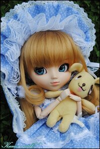 Rating: Safe Score: 0 Tags: 1girl bangs blonde_hair blue_eyes doll dress looking_at_viewer shinku signature solo stuffed_animal stuffed_bunny teddy_bear User: admin