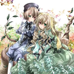 Rating: Safe Score: 0 Tags: 2girls bad_id bad_pixiv_id blush bow brown_hair bug butterfly dress flower frills green_eyes hairband hat heterochromia image insect long_hair long_sleeves multiple_girls nanase_nao nature pair red_eyes ribbon rozen_maiden short_hair siblings sisters sitting smile souseiseki suiseiseki tree twins User: admin