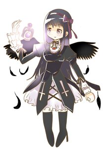 Rating: Safe Score: 0 Tags: 1girl akemi_homura black_feathers black_hair black_wings bow dress feathered_wings feathers hairband high_heels image long_hair long_sleeves looking_at_viewer purple_eyes ribbon solo suigintou thighhighs wings User: admin