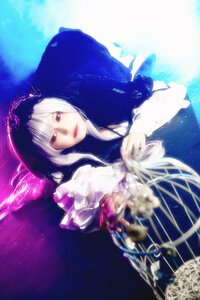 Rating: Safe Score: 0 Tags: 1girl blurry blurry_foreground depth_of_field hood long_hair solo suigintou upper_body white_hair User: admin