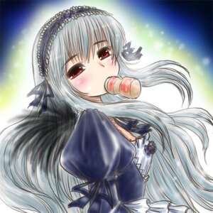 Rating: Safe Score: 0 Tags: 1girl bangs blush dress frills hairband image juliet_sleeves long_hair long_sleeves looking_at_viewer microphone puffy_sleeves red_eyes ribbon rose silver_hair solo suigintou User: admin