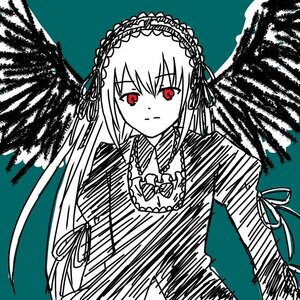 Rating: Safe Score: 0 Tags: 1girl bangs black_ribbon blush closed_mouth dress eyebrows_visible_through_hair frills hairband image long_hair long_sleeves looking_at_viewer red_eyes ribbon solo suigintou upper_body very_long_hair wings User: admin