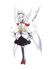 Rating: Safe Score: 0 Tags: 1girl black_legwear feathered_wings full_body hairband image long_sleeves red_eyes skirt solo standing striped suigintou thighhighs white_hair wings User: admin